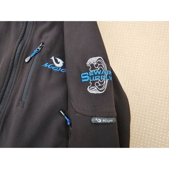 Mojo Sportswear Jacket Full Zip Softshell Size Medium - Picture 10 of 16